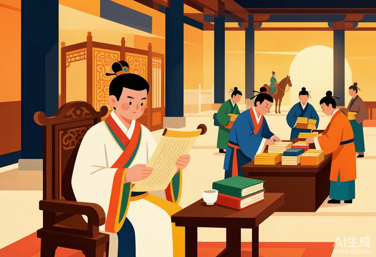 汉朝主线第4格：从风波到昭宣中兴的彩色漫画插图