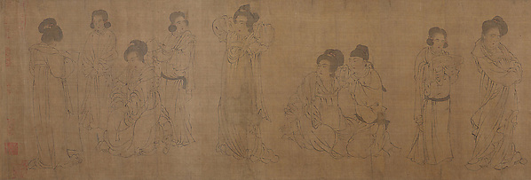 宋代宫廷人物画在宫中的数字图像